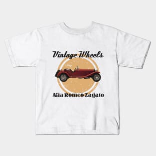 Vintage Wheels: Alfa Romeo Kids T-Shirt